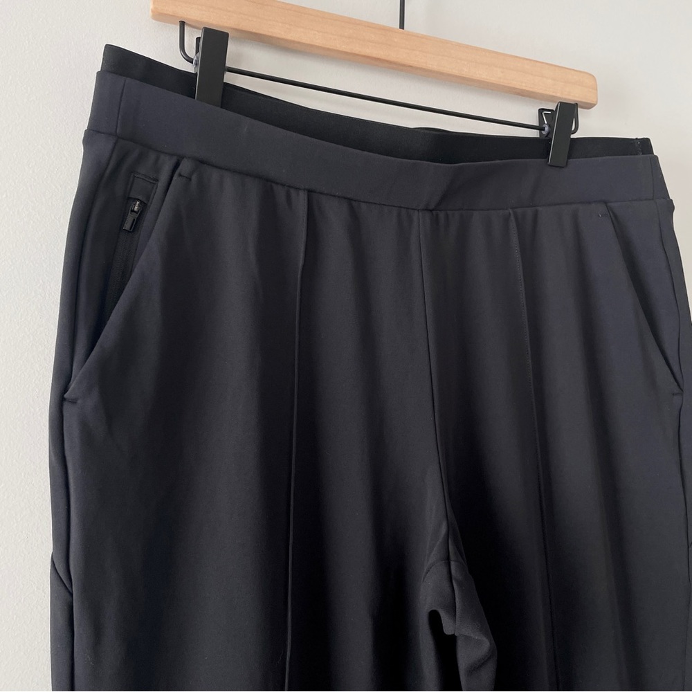 Athleta Venice Black Cropped Ponte Pants-size Large - Picture 4 of 8